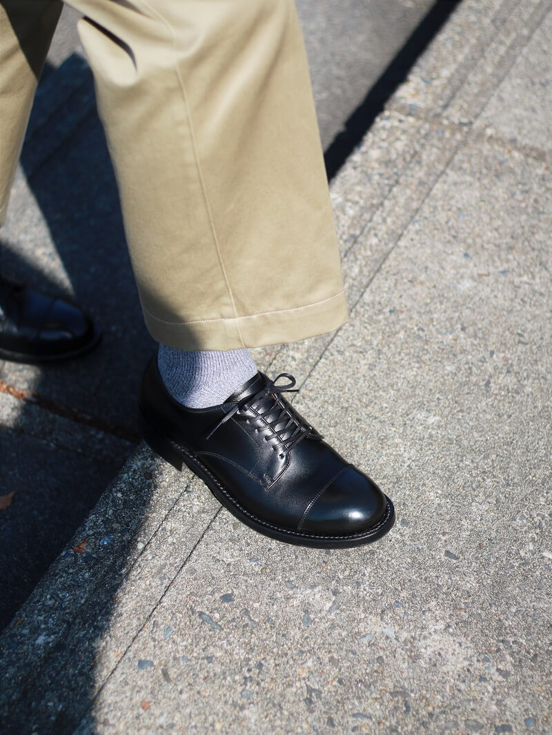 WHEEL ROBE ウィールローブ 別注 STRAIGHT TIP BLUCHER Last #1228 ストレートチップ ブルッチャー BLACK #15073Q