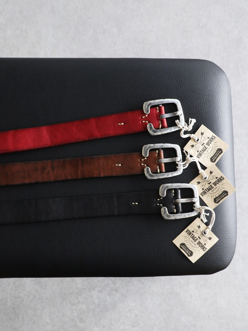 Vintage Works ヴィンテージワークス Leather belt 7Hole レザーベルト 7ホール DH5536