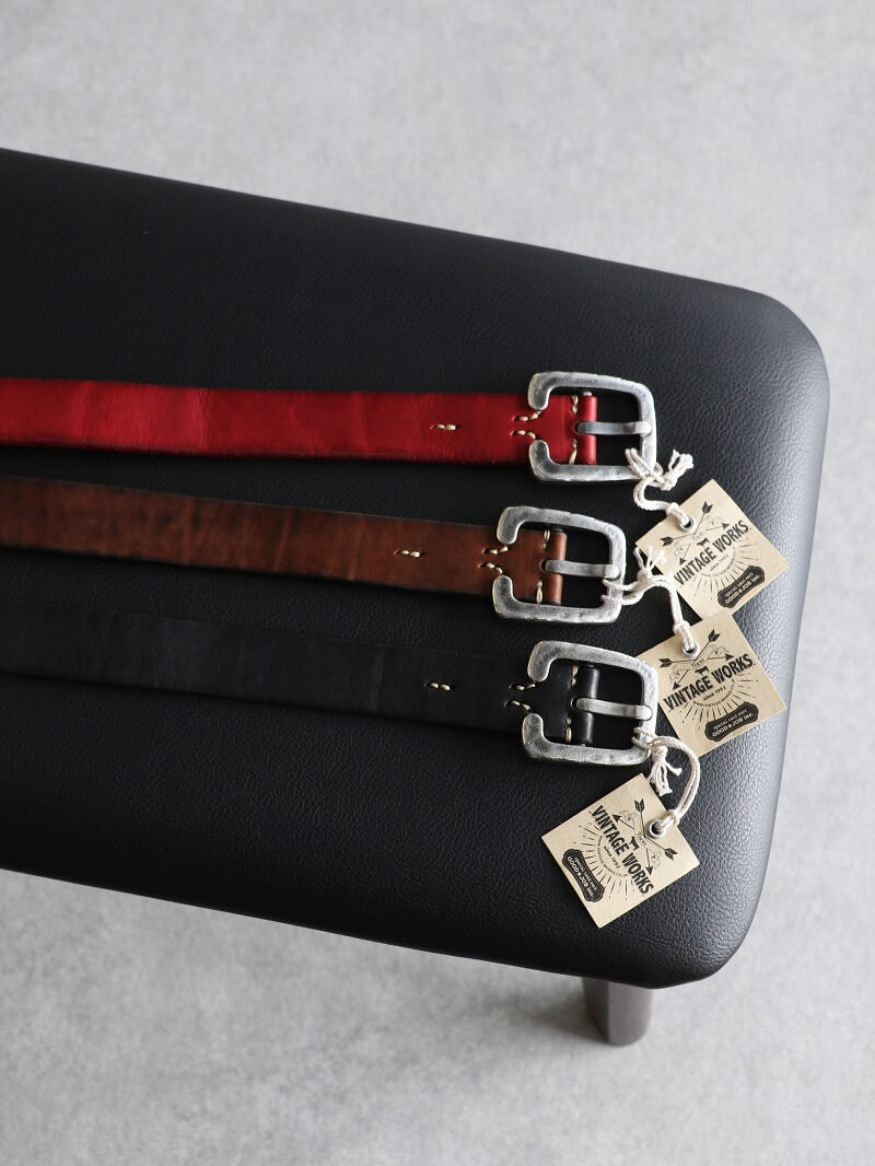 Vintage Works ヴィンテージワークス Leather belt 7Hole レザーベルト 7ホール DH5536