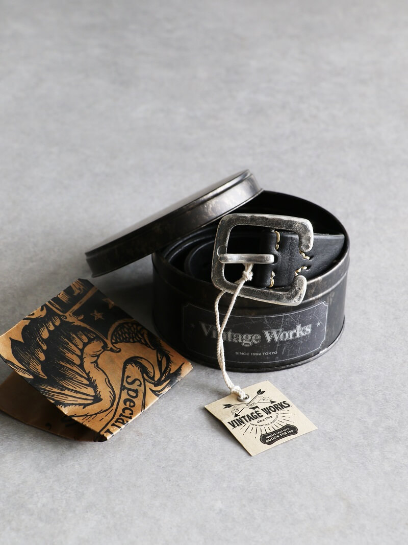 Vintage Works ヴィンテージワークス Leather belt 7Hole レザーベルト 