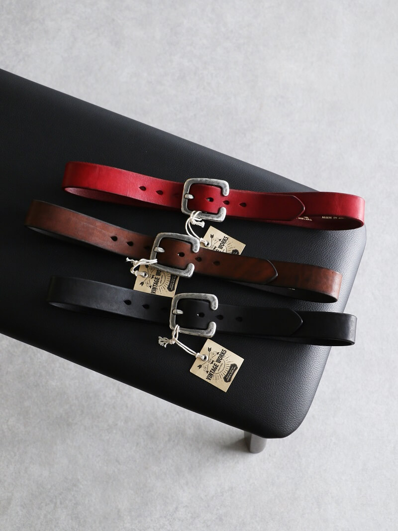 Vintage Works ヴィンテージワークス Leather belt 7Hole レザーベルト