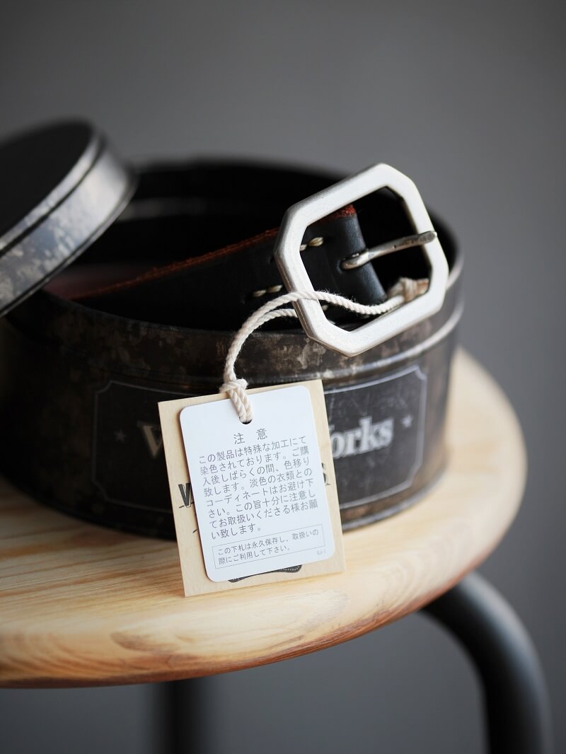 Vintage Works ヴィンテージワークス Leather belt 7Hole レザーベルト 7ホール コンチョ 茶芯 DH5726 CH-3