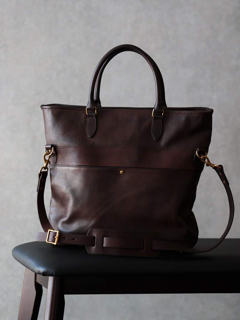 vasco ヴァスコ LEATHER NELSON 2WAY BAG レザーネルソン2WAYバッグ ブラウン VS-244LS