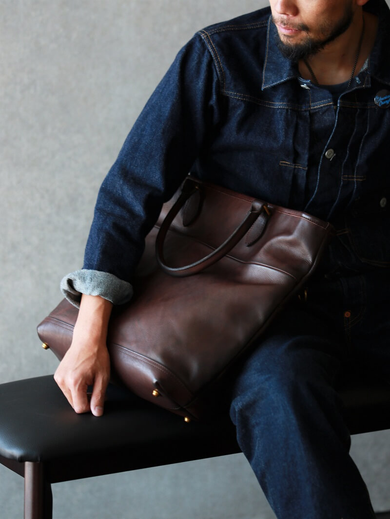 vasco ヴァスコ LEATHER NELSON 2WAY BAG レザーネルソン2WAYバッグ ブラウン VS-244LS