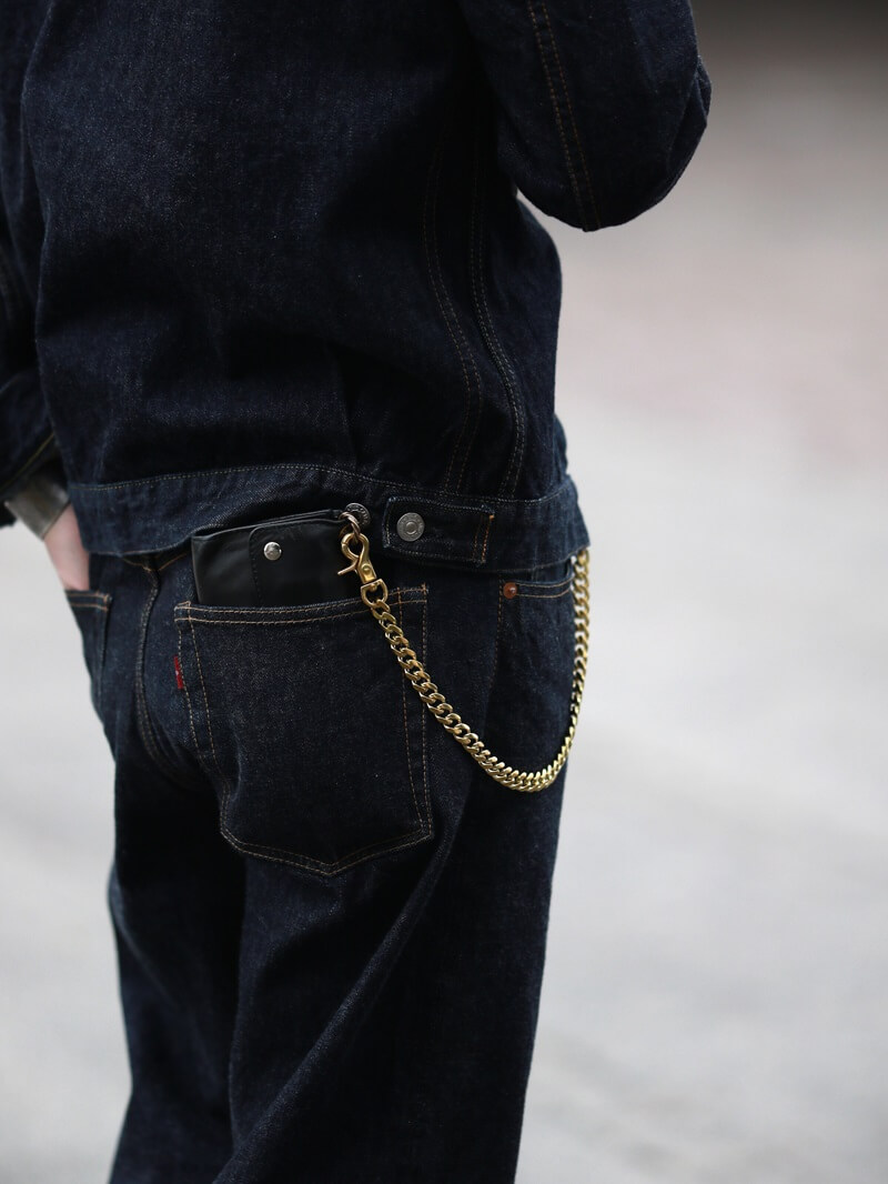 BACKDROP Leathers バックドロップレザーズ WALLET CHAIN Brass ウォレットチェーン 真鍮