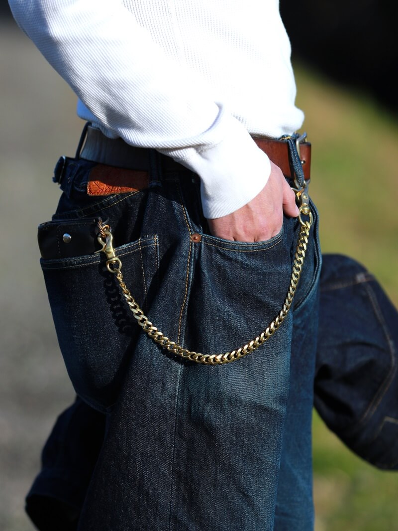 BACKDROP Leathers バックドロップレザーズ WALLET CHAIN Brass ウォレットチェーン 真鍮