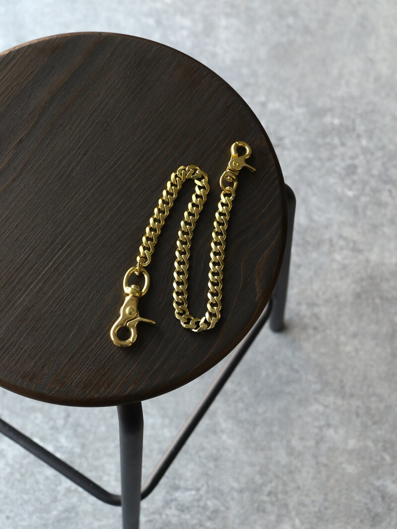 BACKDROP Leathers バックドロップレザーズ WALLET CHAIN Brass ウォレットチェーン 真鍮