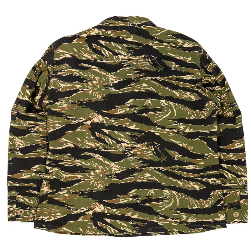 WORKERS ワーカーズ  Field Shirt, Tiger Camo Ripstop