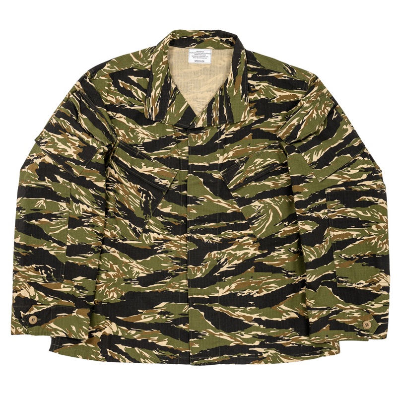WORKERS ワーカーズ  Field Shirt, Tiger Camo Ripstop