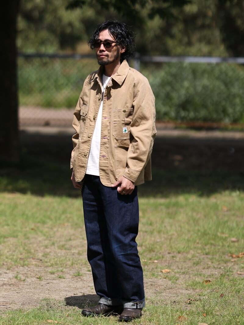 TCB jeans TCBジーンズ Cat Head Jacket Khaki Drill キャットヘッドジャケット カーキドリル カバーオール Qurious キュリアス 新潟 通販