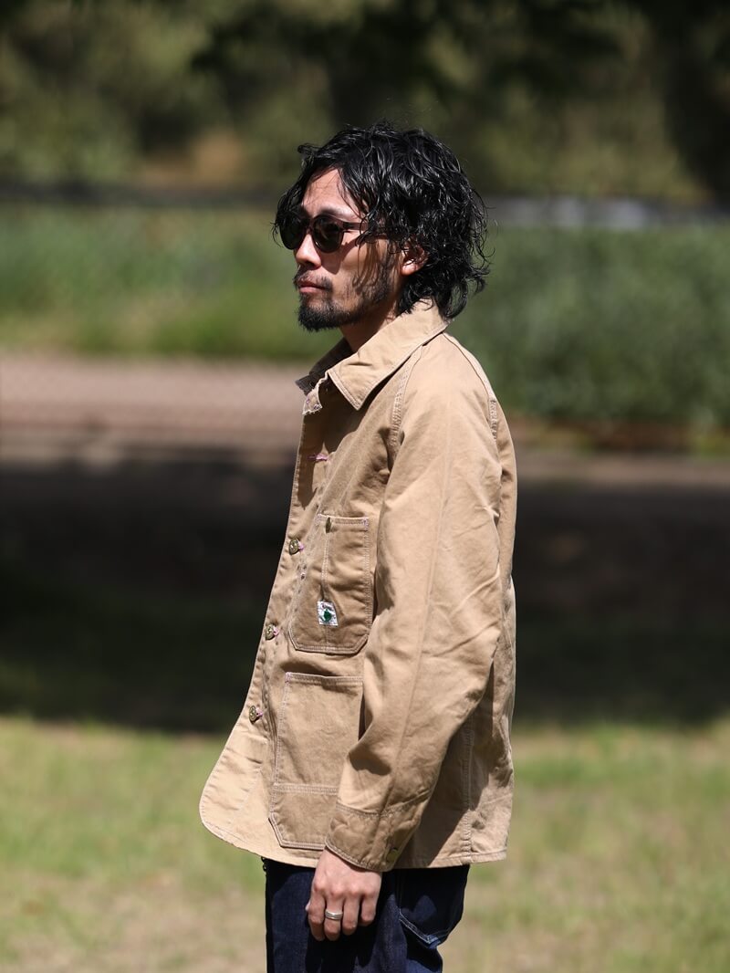 TCB jeans TCBジーンズ Cat Head Jacket Khaki Drill キャットヘッドジャケット カーキドリル カバーオール Qurious キュリアス 新潟 通販
