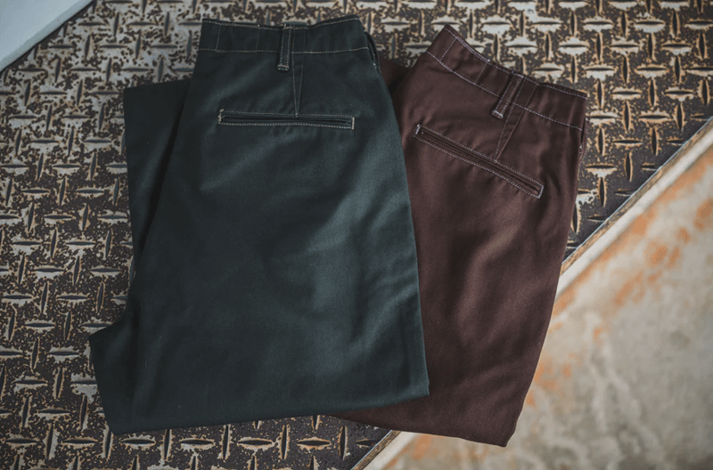 TCB jeans TCBジーンズ Stay Gold Chino/ Tree Green & Trunk Brown ステイゴールドチノ グリーン&ブラウン