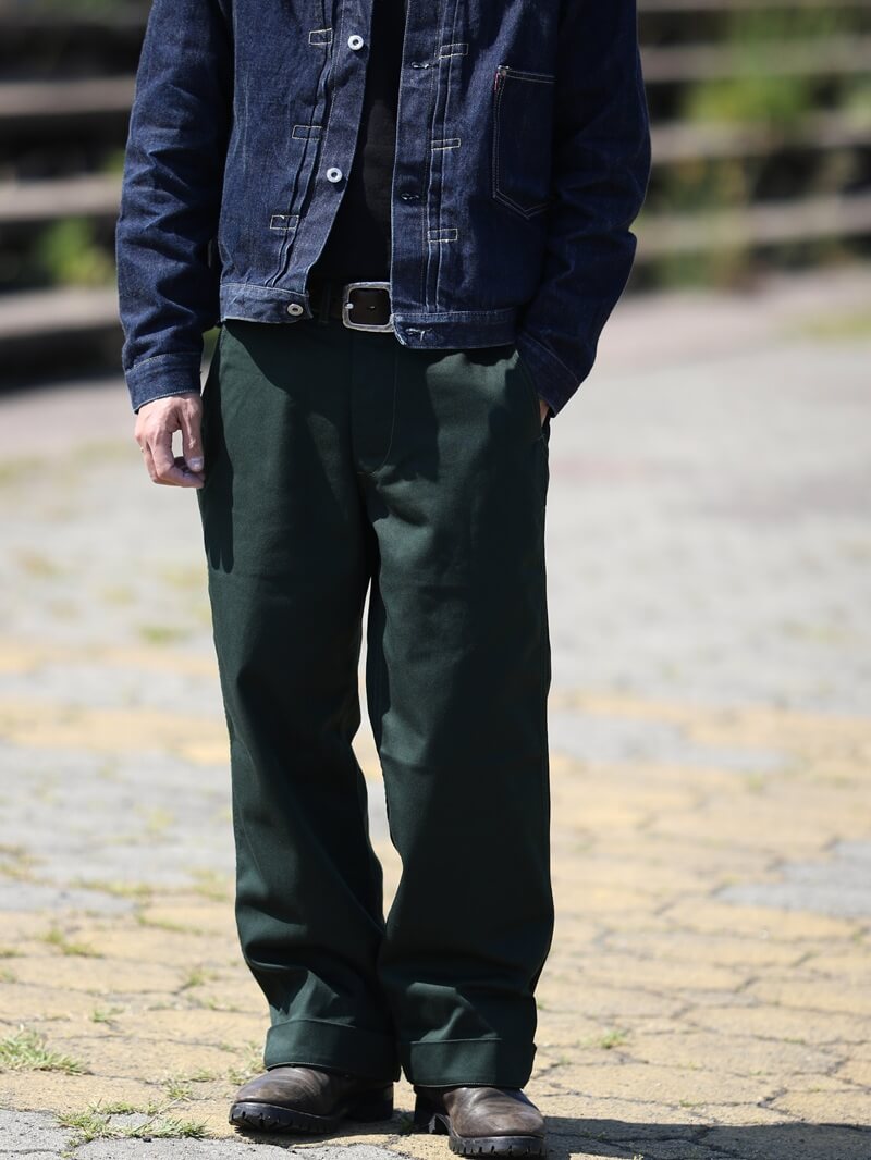 TCB jeans TCBジーンズ Stay Gold Chino/ Tree Green & Trunk Brown ステイゴールドチノ グリーン&ブラウン