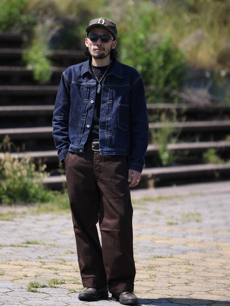 TCB jeans TCBジーンズ Stay Gold Chino/ Tree Green & Trunk Brown ステイゴールドチノ グリーン&ブラウン
