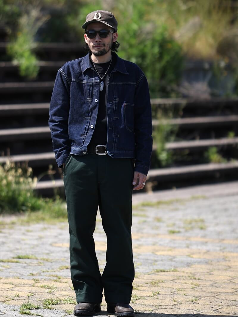 TCB jeans TCBジーンズ Stay Gold Chino/ Tree Green & Trunk Brown ステイゴールドチノ グリーン&ブラウン