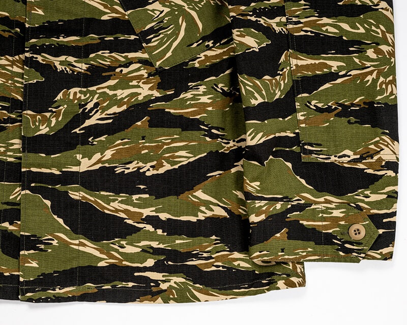 WORKERS ワーカーズ  Field Shirt, Tiger Camo Ripstop