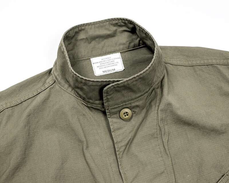 WORKERS ワーカーズ  Field Shirt, Tiger Camo Ripstop