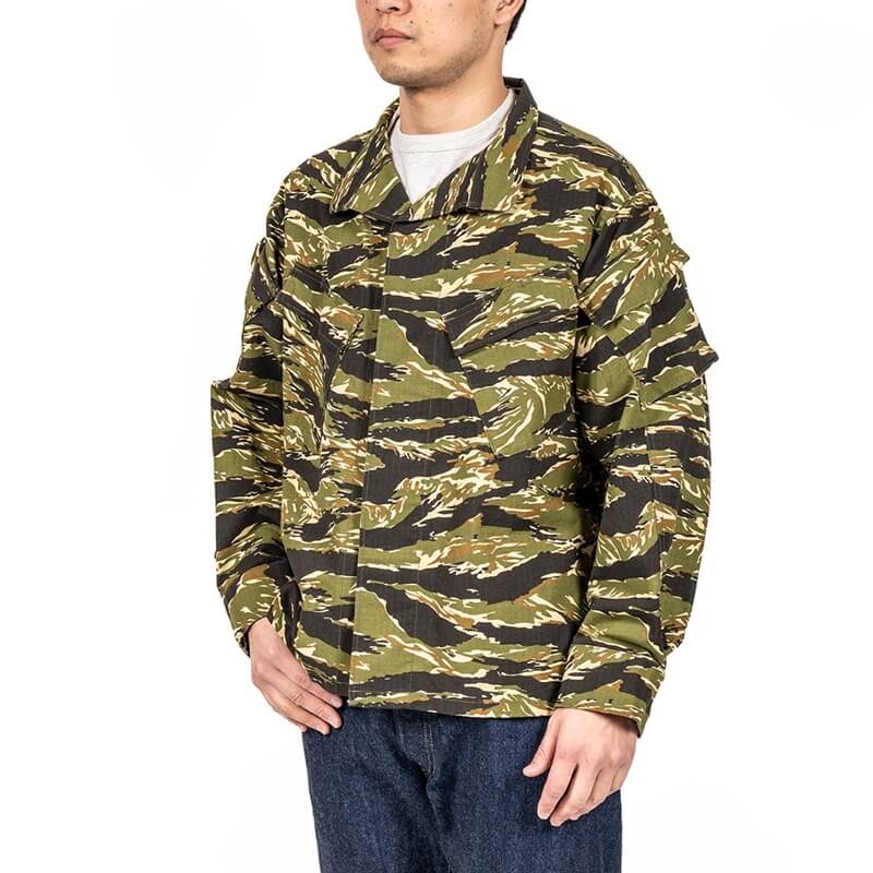 WORKERS ワーカーズ  Field Shirt, Tiger Camo Ripstop