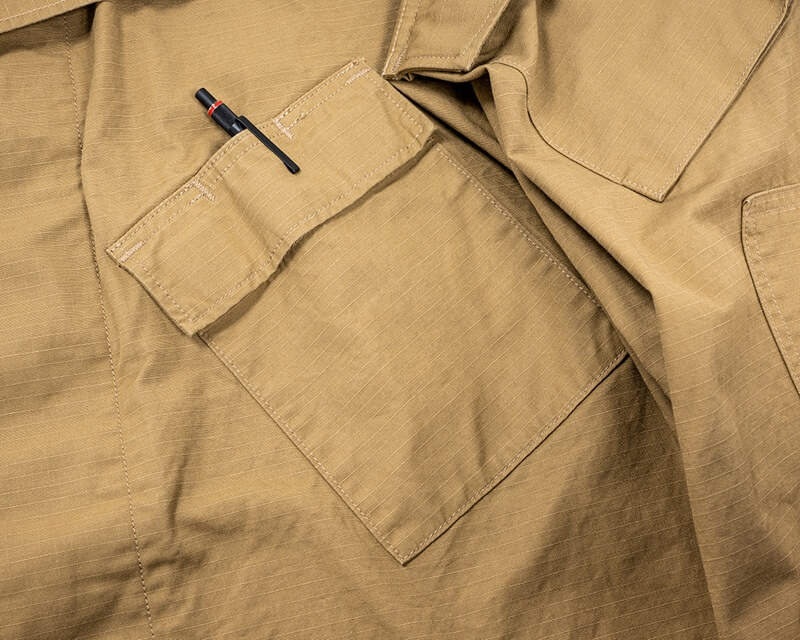 WORKERS ワーカーズ  Field Shirt, Tiger Camo Ripstop