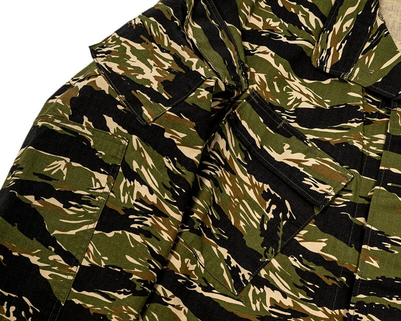 WORKERS ワーカーズ  Field Shirt, Tiger Camo Ripstop