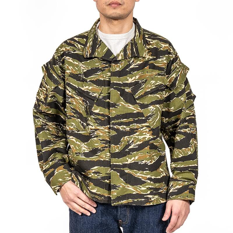 WORKERS ワーカーズ  Field Shirt, Tiger Camo Ripstop