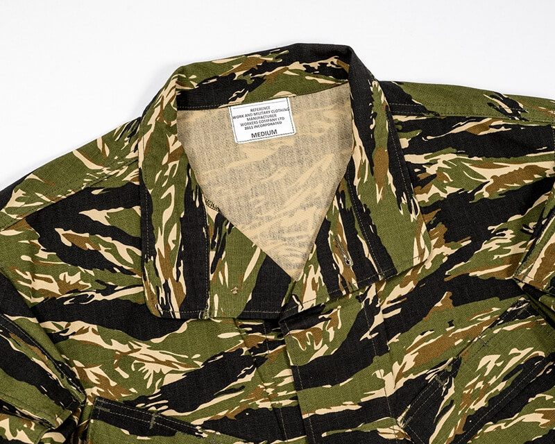 WORKERS ワーカーズ  Field Shirt, Tiger Camo Ripstop