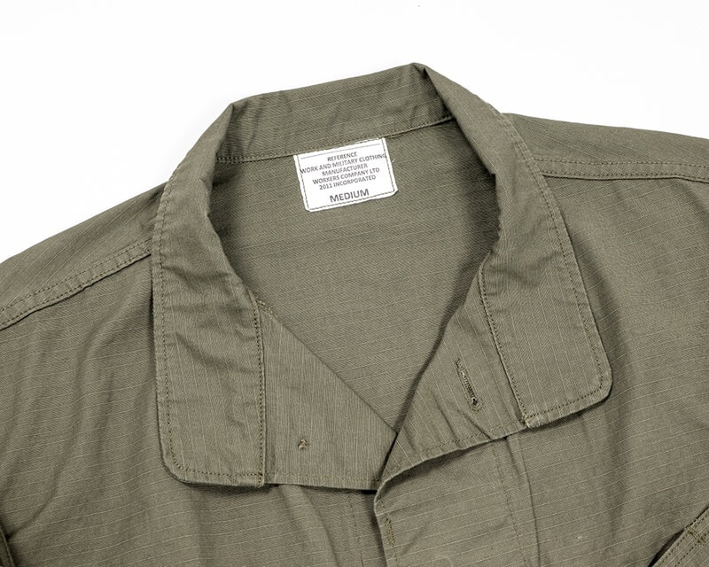 WORKERS ワーカーズ  Field Shirt, Tiger Camo Ripstop