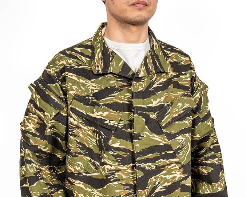 WORKERS ワーカーズ  Field Shirt, Tiger Camo Ripstop