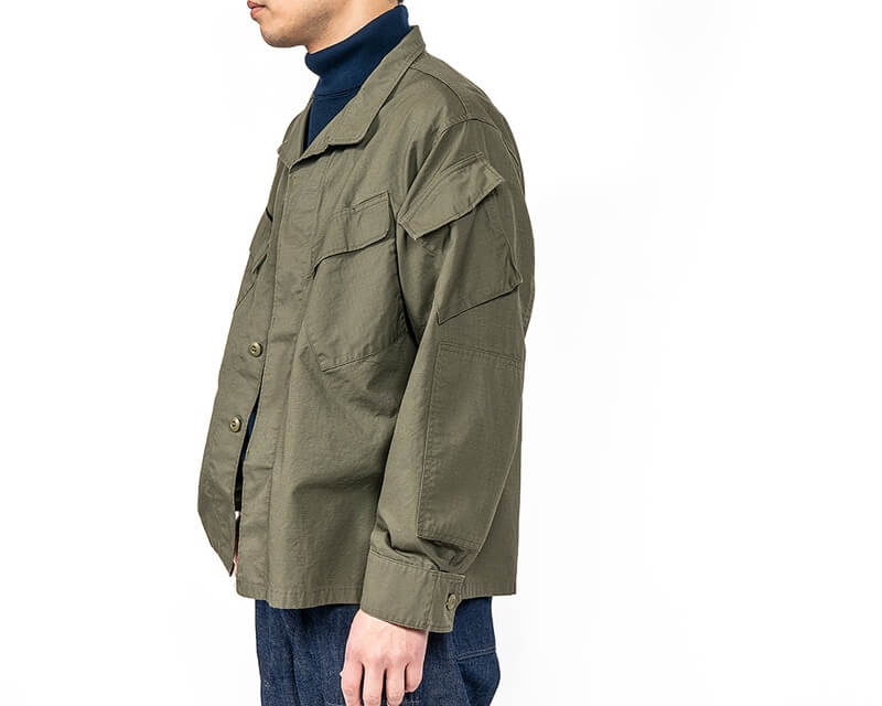 WORKERS ワーカーズ  Field Shirt, Tiger Camo Ripstop
