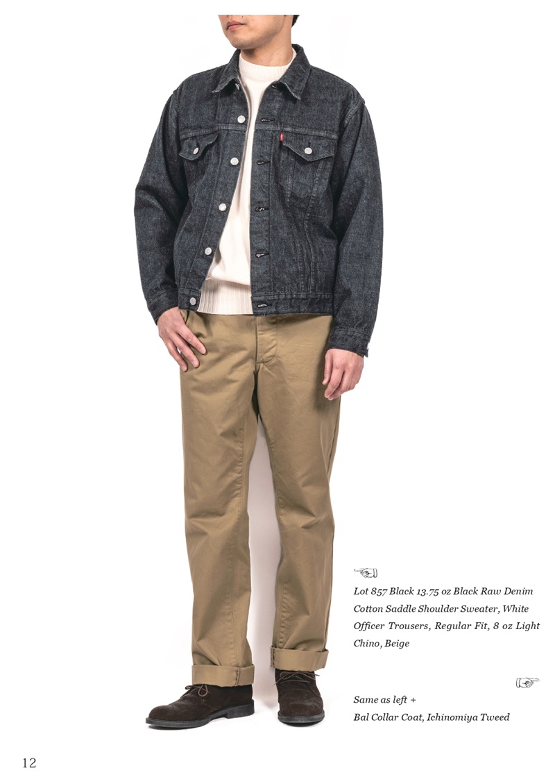 WORKERS ワーカーズ  Lot 857 Black, 13.75oz, Black Raw Denim, American Cotton 100% デニムジャケット