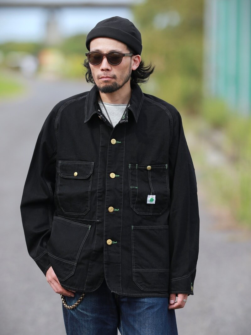 TCB jeans TCBジーンズ TCB jeans Cat Head Jacket BKBK キャットヘッドジャケット ブラックデニム