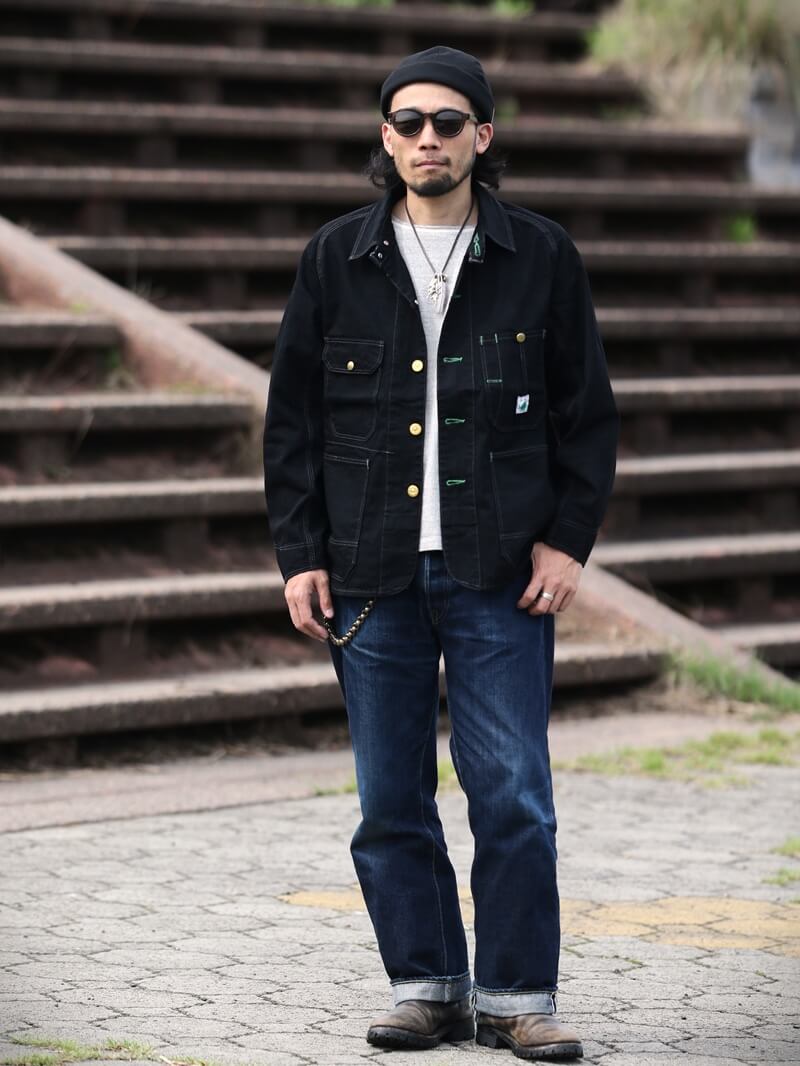 TCB jeans TCBジーンズ TCB jeans Cat Head Jacket BKBK キャットヘッドジャケット ブラックデニム