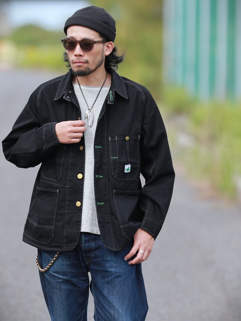 TCB jeans TCBジーンズ TCB jeans Cat Head Jacket BKBK キャットヘッドジャケット ブラックデニム