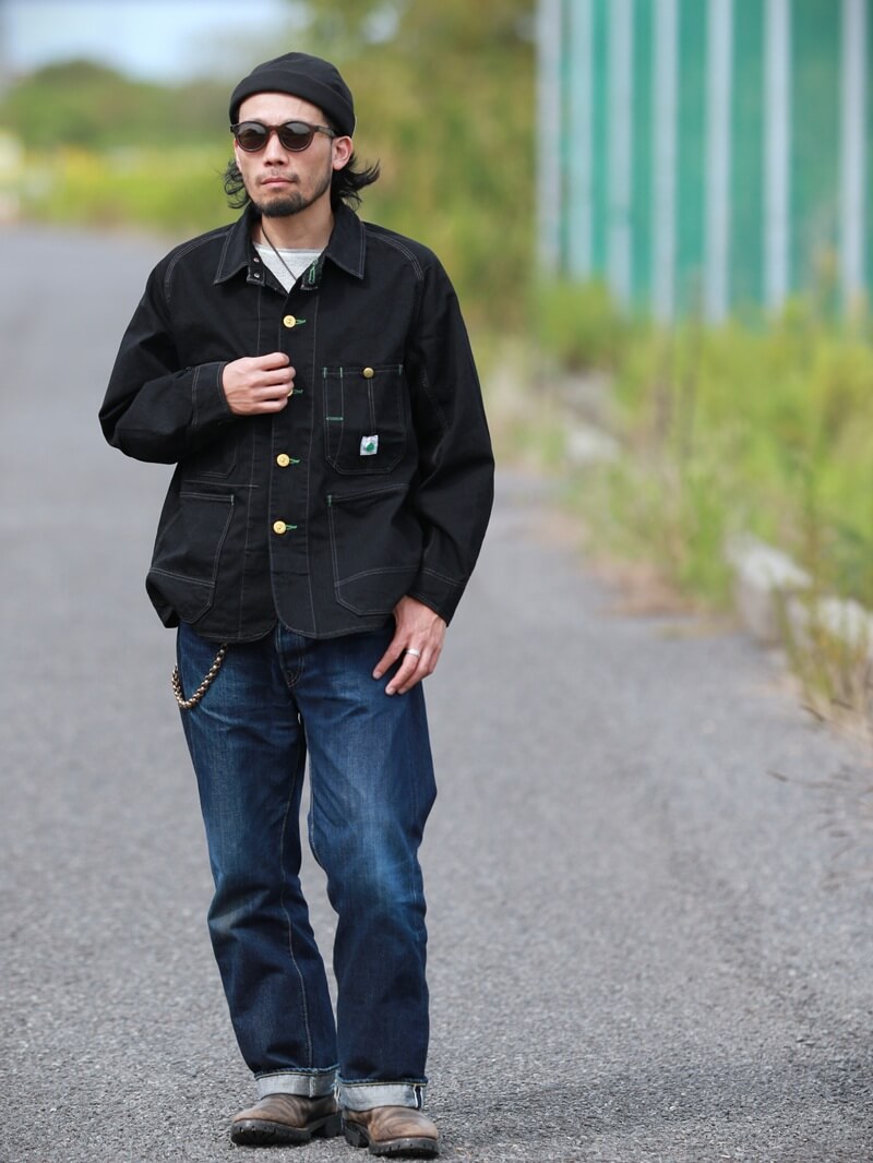 TCB jeans TCBジーンズ TCB jeans Cat Head Jacket BKBK キャットヘッドジャケット ブラックデニム