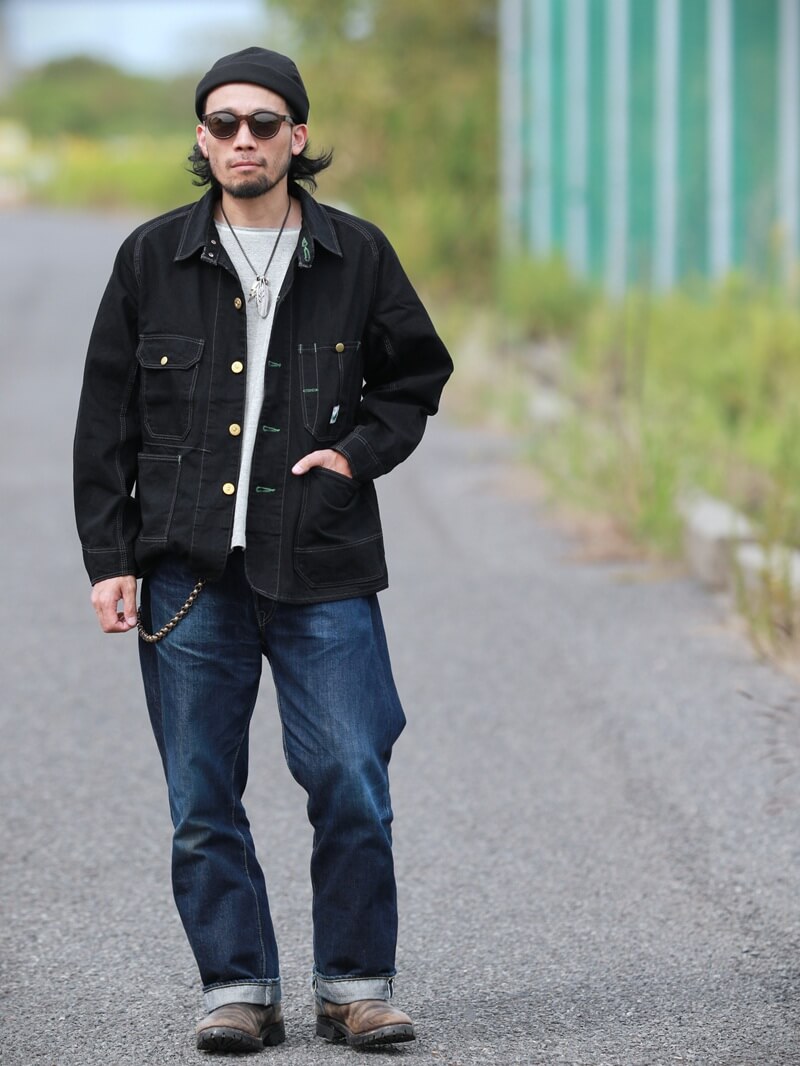 TCB jeans TCBジーンズ TCB jeans Cat Head Jacket BKBK キャットヘッドジャケット ブラックデニム