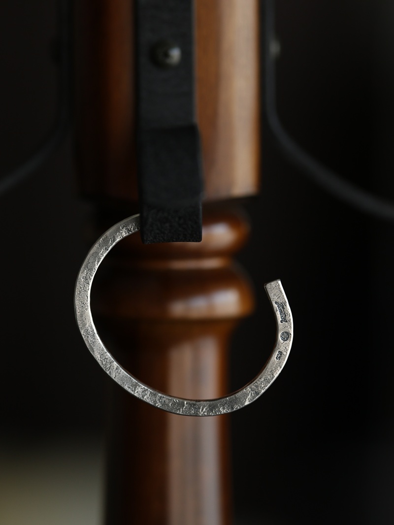 hemlock ヘムロック Forged bangle -silver シルバーバングル