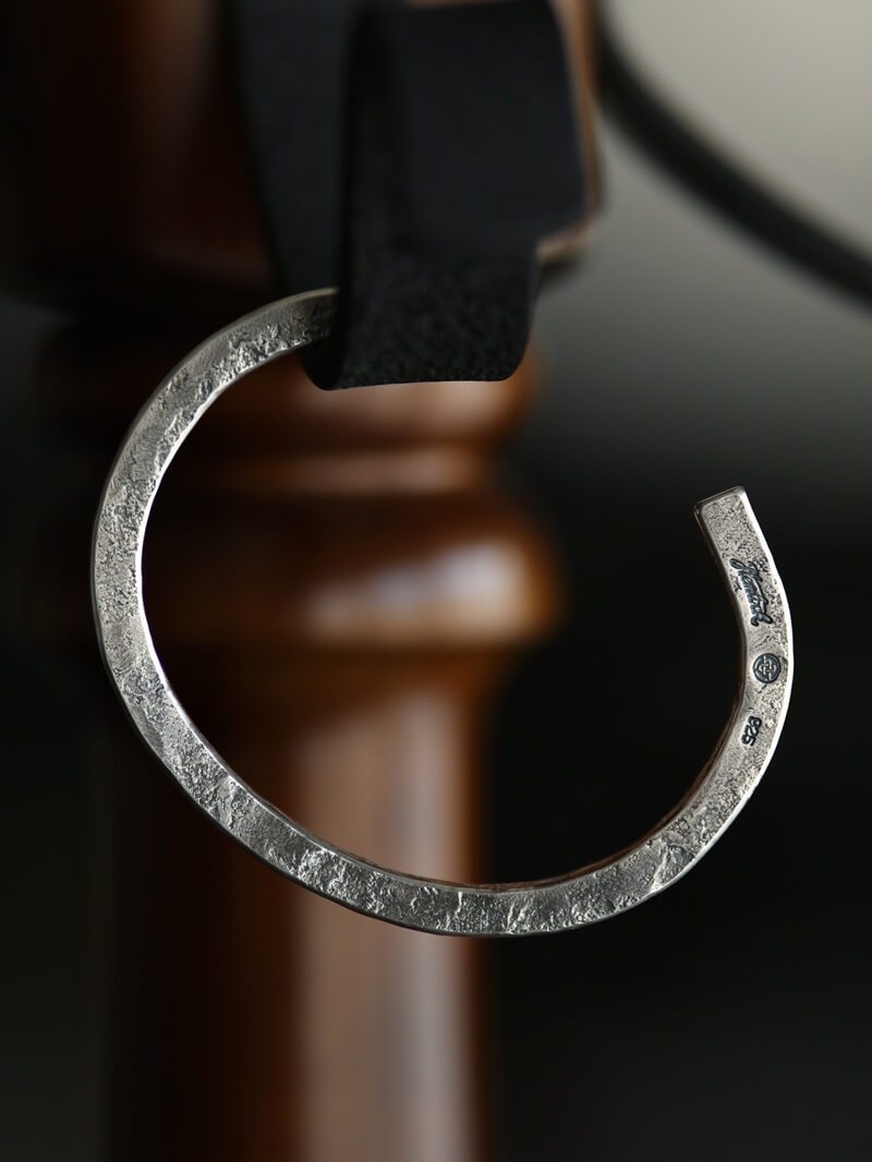 hemlock ヘムロック Forged bangle -silver シルバーバングル