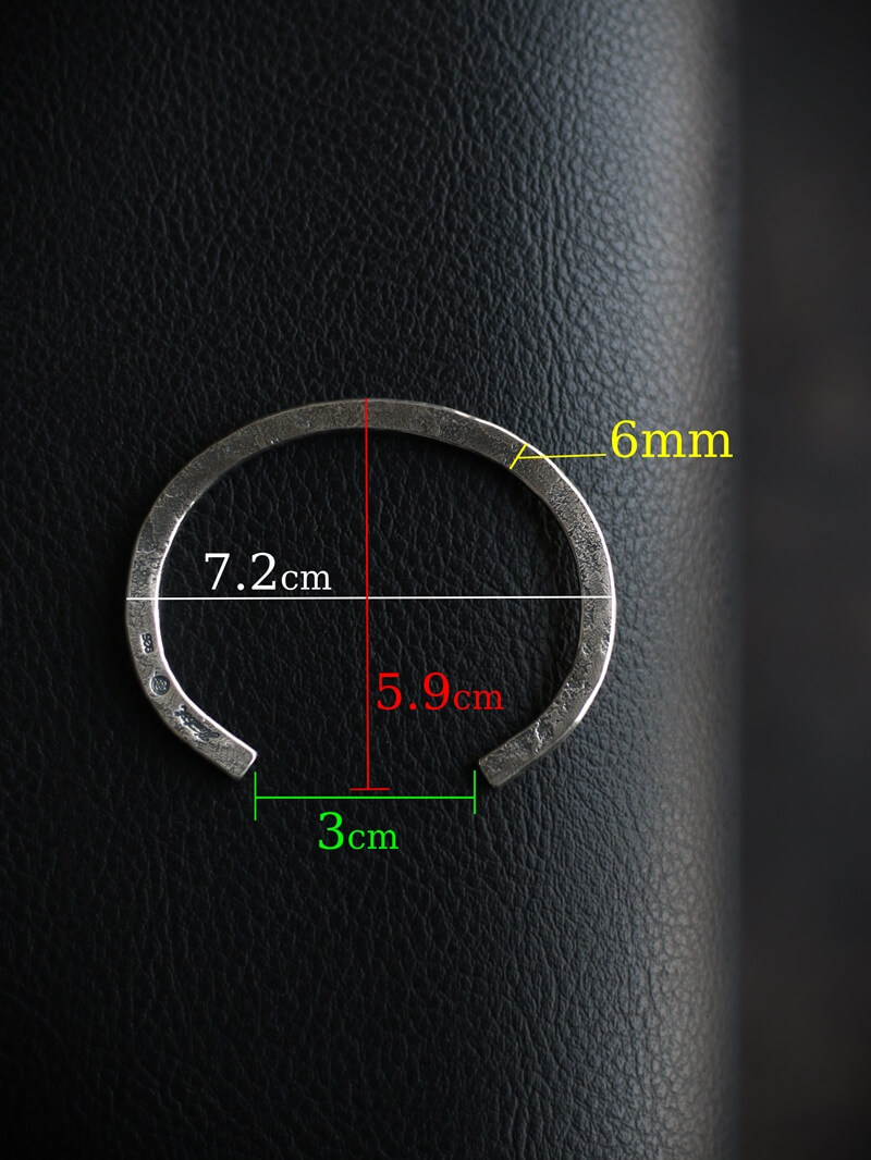 hemlock ヘムロック Forged bangle -silver シルバーバングル