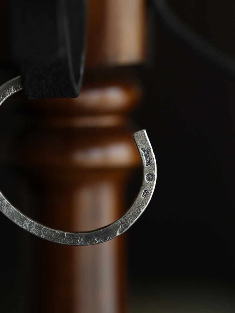 hemlock ヘムロック Forged bangle -silver シルバーバングル