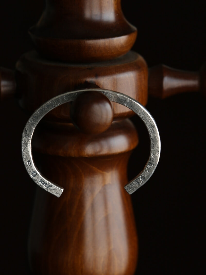 hemlock ヘムロック Forged bangle -silver シルバーバングル