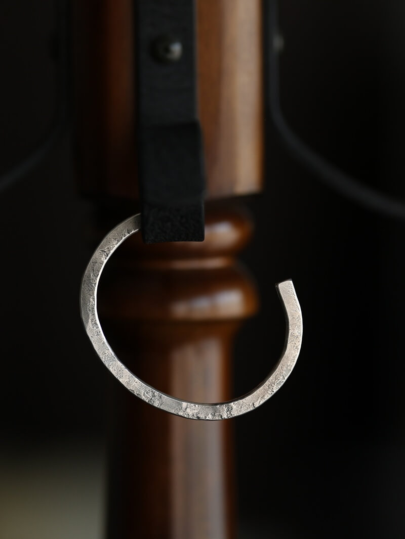 hemlock ヘムロック Forged bangle -silver シルバーバングル