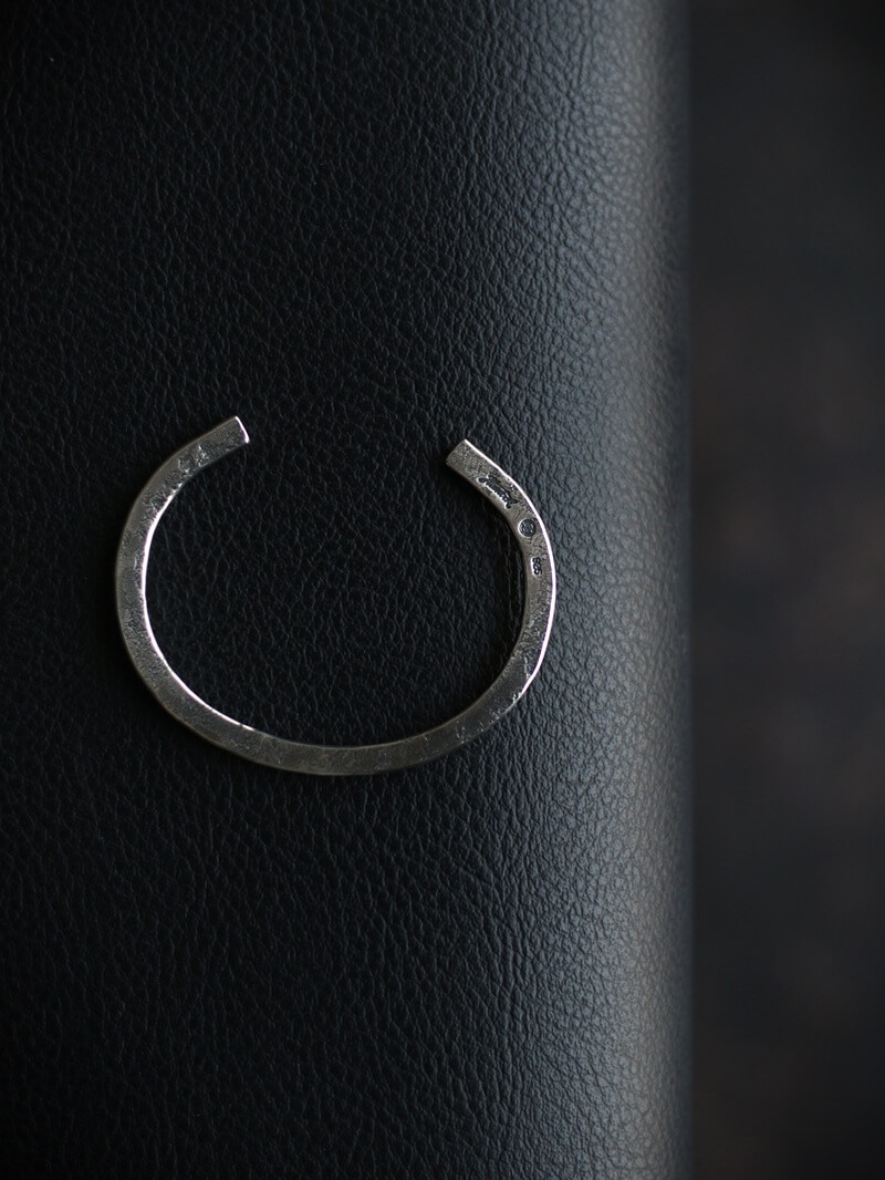 hemlock ヘムロック Forged bangle -silver シルバーバングル