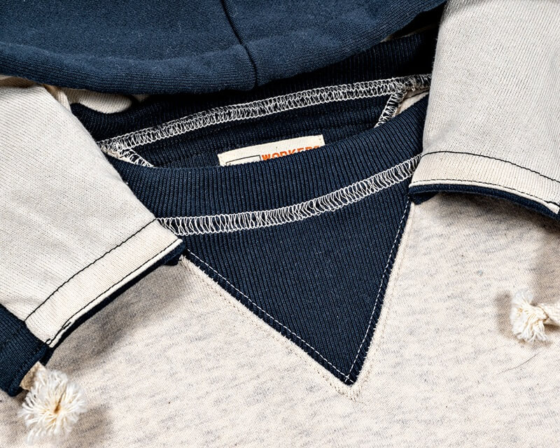 WORKERS ワーカーズ Atozuke Parka, 2-Tone/Oatmeal x Fade Blk