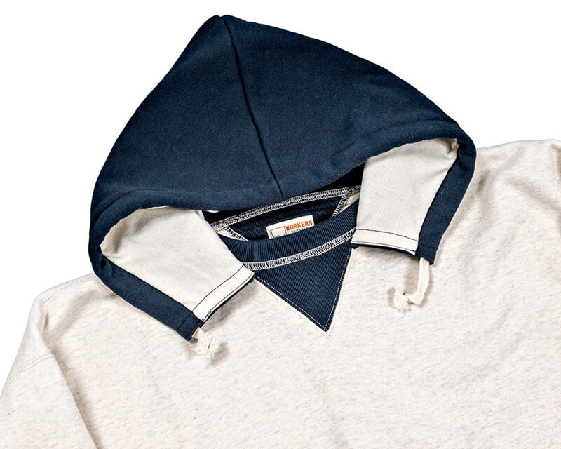 WORKERS ワーカーズ Atozuke Parka, 2-Tone/Oatmeal x Fade Blk