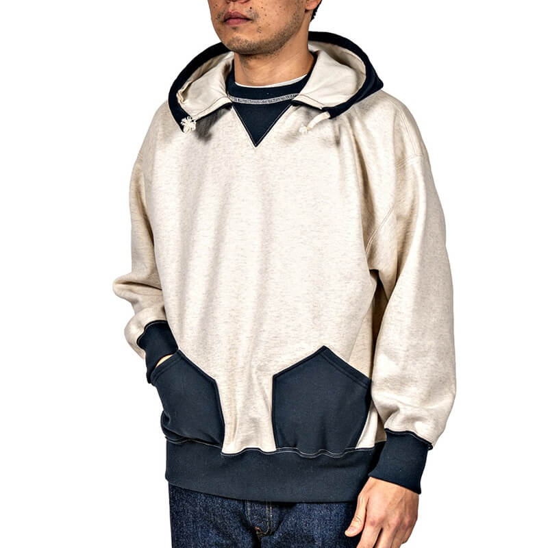 WORKERS ワーカーズ Atozuke Parka, 2-Tone/Oatmeal x Fade Blk