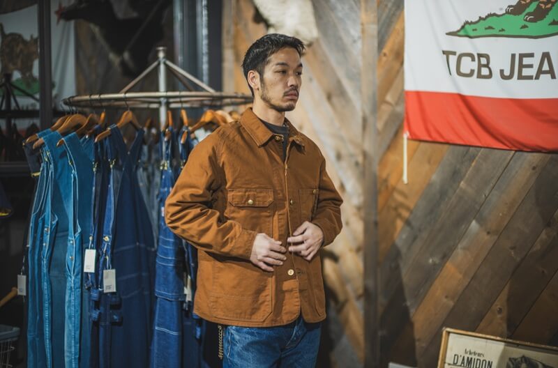TCB jeans TCBジーンズ Cat Head Jacket Brown Canvas キャットヘッドジャケット ブラウンダック