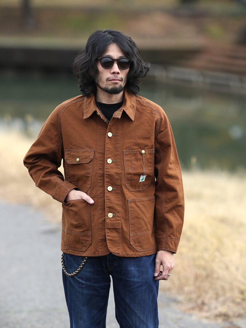 TCB jeans TCBジーンズ Cat Head Jacket Brown Canvas キャットヘッドジャケット ブラウンダック
