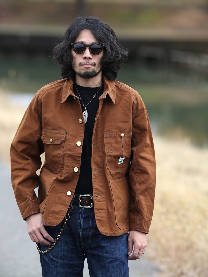 TCB jeans TCBジーンズ Cat Head Jacket Brown Canvas キャットヘッドジャケット ブラウンダック