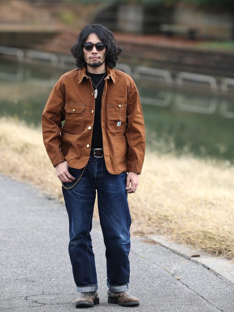 TCB jeans TCBジーンズ Cat Head Jacket Brown Canvas キャットヘッドジャケット ブラウンダック