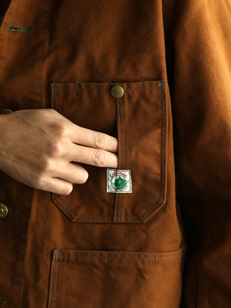 TCB jeans TCBジーンズ Cat Head Jacket Brown Canvas キャットヘッドジャケット ブラウンダック